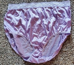 Vintage K-Mart Pink K SILKY NYLON Panties Lot (2) Stretch Lace Waistband, 10