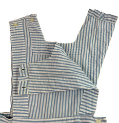 Vintage Red Cross Youth Uniform Pinafore Dress High School Candy Striper Blue S