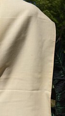 CIVIL WAR 1860’S HAND EMB ROSE FLORAL BLONDE WOOL STOLE FOR DRESS W SILK FRINGE
