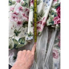 VTG Loralie Dress Womens Sz 10 Cottagecore Floral Print Southern Belle Tulle