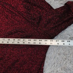 Vintage R & K Evening Jacket Womens 22W Red Blazer Lightweight Career Sparkly