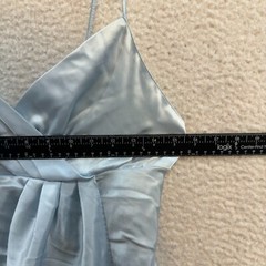 90s Y2K Vintage Slip Dress Medium Powder Blue Satin Coquette Fairy Grunge