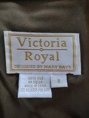 Vtg SILK TAFFETA VELVET Designer Formal Gown Dress Artichoke Green Elevated 6