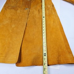 Vintage 60s 70s Bonnie Cashin Sills Gold Turn Lock Leather & Canvas Coat Jacket