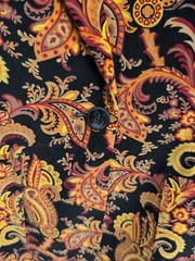 Harve Benard Vintage 90s Velvet Paisley Jacket Womens Size 8 Cotton Spandex NWT