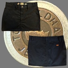 Vintage – Todd Oldham Mid 90s Black Low Fly Front Jeans Style Mini Skirt & Top