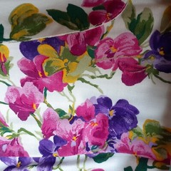 Vtg RJ Stevens Dress Floral Midi 80s Grannycore Cottagecore Garden Party Size 8