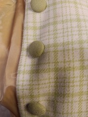 Vintage Dress and Jacket Med/Lg 60s-70s Lime Green Polyester Blend
