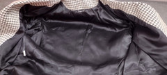 Neiman Marcus Wide Big Shoulders Avante-garde Jacket Wool Black Houndstooth 80s