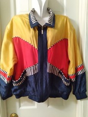 Vintage FUDA International 100% Silk Mint Windbreaker Light Jacket Sz M