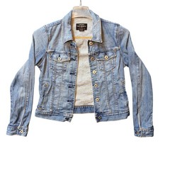 Vintage Polo Jeans Co Ralph Lauren Denim Jacket Medium Lydia Light Wash Y2K