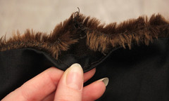 Vtg Women’s Antique Early 1900s To 1920s Black Velvet Coat W/ Brown Fur Trim M/L