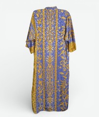 Vintage Ruth Norman Caftan Dress Womens Small Floral Lounge Mumu USA Saks