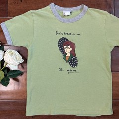 Daria MTV Boot Print Rare Vintage 90s Grunge Stanley Desantis Baby Tee M T-Shirt