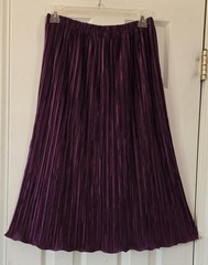 1970s HAL FERMAN Accordian Pleated Blouse & Skirt Set w Dolman Sleeves One Size