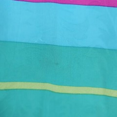 VTG 80s Anne Crimmins Umi Collections Skirt Set 100% Silk Stripe Floral Size 14