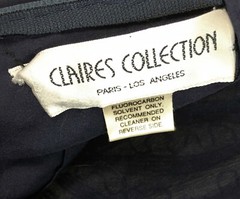 Vintage 80s Clares Collection Heavy Bead Power Drama Cocktail Dress