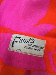 VNTG 70’s FUMI’S At WAIKIKI Floral Pattern Pink & Orange Maxi Dress Women’s XS/S
