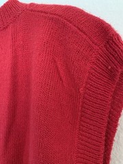 Vintage M The Import Workshop Wool Blend Vest Red Goose Farm Retro 70 80s Kitsch