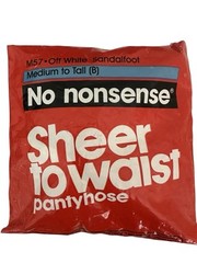 No Nonsense Sheer to Waist Pantyhose – Off White Sandalfoot – Med to Tall (B)