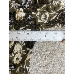 Vintage Jeanology Maxi Dress Women’s 4 Corduroy Floral Needle Cord Button Up