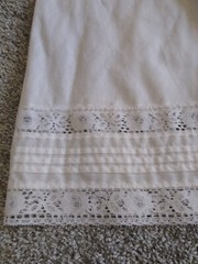 Vintage White Slip Skirt Lace Deena XS S