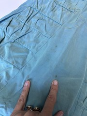 Vintage 40s 50s Catalina One Piece Swimsuit Boning Blue Pin Up Ruched