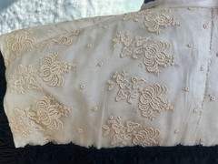 Antique Edwardian Black Lace Bodice Dress PRISTINE XXS Victorian Shirt Waist