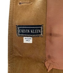 CALVIN KLEIN Vintage 70s Women’s LS Suede Shirt Jacket with Belt – Sz S Trending