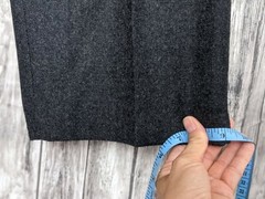 Women’s Vintage Dark Gray Pleated Front 100% Wool Pants Size 12~ 31in waist