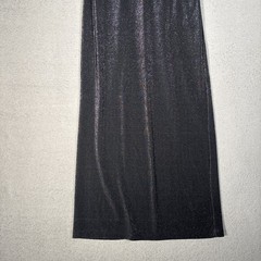 Byer Too California Vintage 90s Black Silver Metallic Shimmer Maxi Dress Fits S