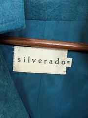 Vtg Silverado Teal Leather Suede Skirt Jacket Top Size M 12 Southwestern Cowgirl