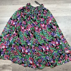 NEW Vinatge Diane Freis Floral Sequin Pleaded Colorful Midi Skirt