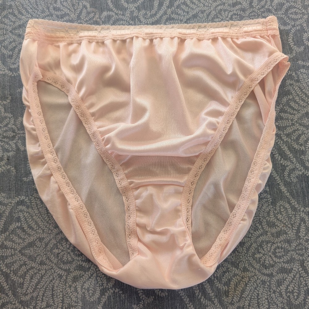 Vintage 70’s Myonne Pink High Leg Nylon Panties 6