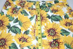 Vintage Shorts Bullhead Size 3 S/M 90s Yellow Sunflowers Cotton High Waist