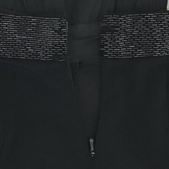 Vintage Cache Jumpsuit Romper Black Halter Beaded Black Stretch Womens Size 2