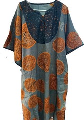 Black And Orange Kaftan Extra Large No Tags