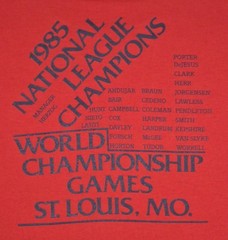 Vintage 1985 St Louis Cardinals NL East Champions Screen Stars Women’s XL Shirt