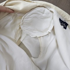 Auth Vintage Thierry Mugler 1980s Wool Cream Dress