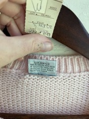Vintage 80s Ariana Sweater Dress NWT M Baby Pink Retro Coquette Kawaii Pastel