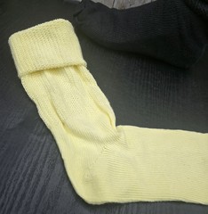6 Pr Vtg Retro 80s 90s Slouch Boot Action Cuff Socks Pink Dark Blue Yellow Black