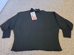 Vtg 80’s New W/ Tags Gitano Lites Turtleneck Sweater Size 42 Black Oversized