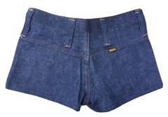 Vintage Maverick Jeans Denim Short Shorts Cowgirl Festival Size 5 27.5 Waist