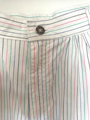 Vintage 1980s Levis Deadstock Juniors Candy Stripe tapered Pants Sz 11, White