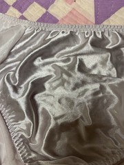 VTG Vanity Fair Satin Panties XL Nylon Granny Sissy Beige