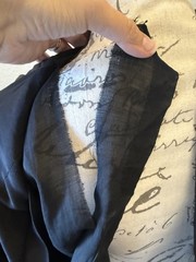 Antique Victorian Mourning Bodice Black Pintucked Blouse c.1890–1905 Edwardian