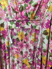 Vintage Mistee 60s 70s Caftan Kaftan Flower Power Roper Maxi Disco Mumu
