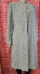 MJ Seattle Vintage 70’s Gray Womens Lined Coat W/Pockets Mohair Size M #CB2