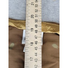 Jeanne Marc Vintage Brown Gold Pleated Palazzo Pants Wrap Top Set Size M 12/14