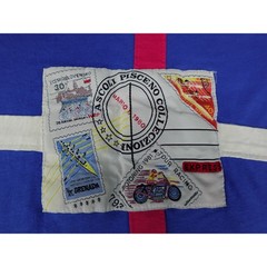 Bold Spirit T-Shirt Dress Womens Medium Blue Good Vintage 80s Graphic Motoring